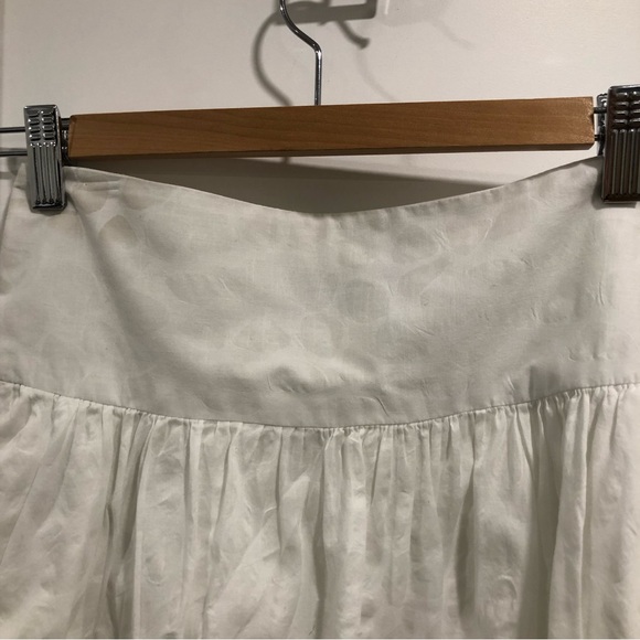 Club Monaco White mini skirt. Size 0. - Picture 5 of 6